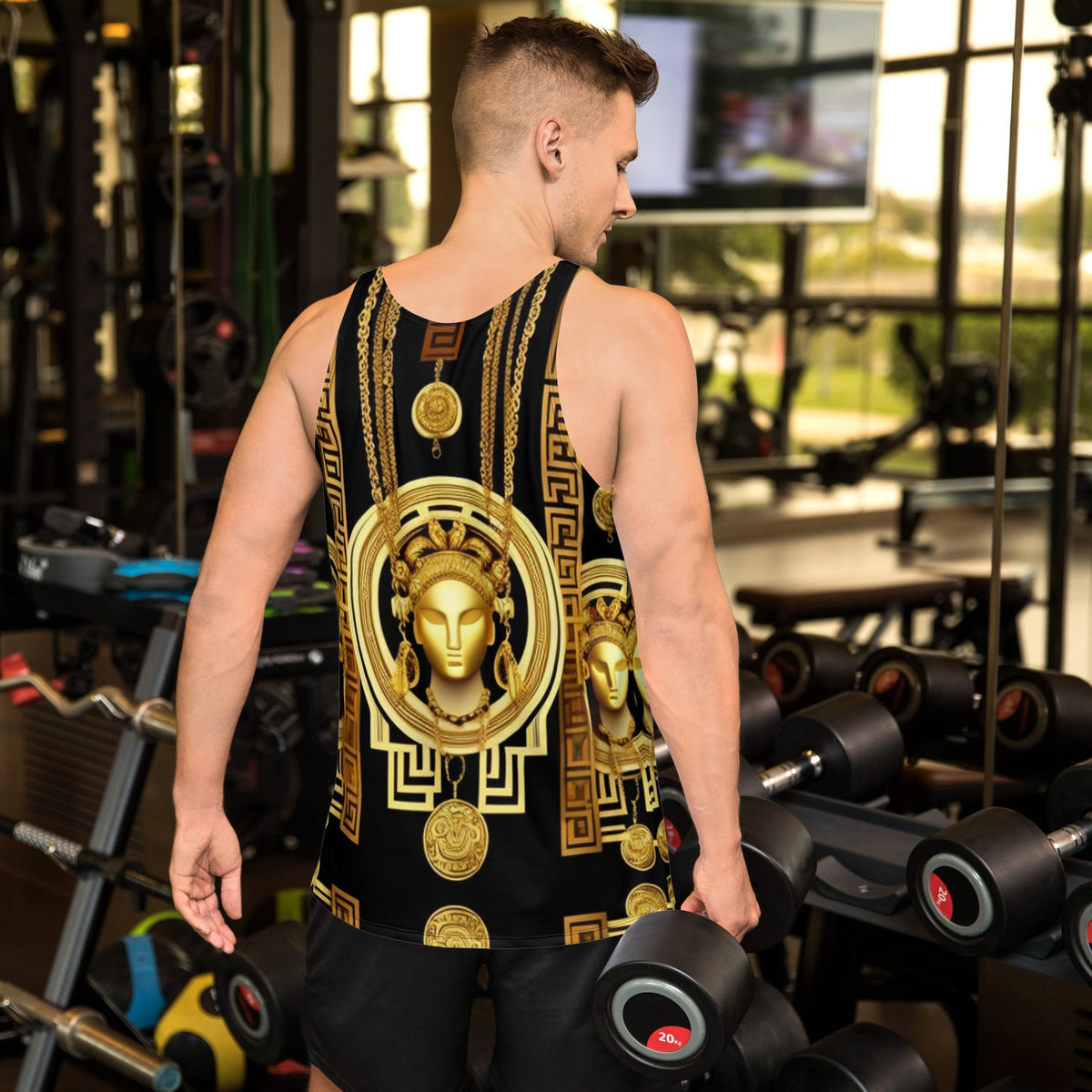 Front Signature Scarf Design Unisex Tank Top #MzKittyz #NikkiDKatArt
