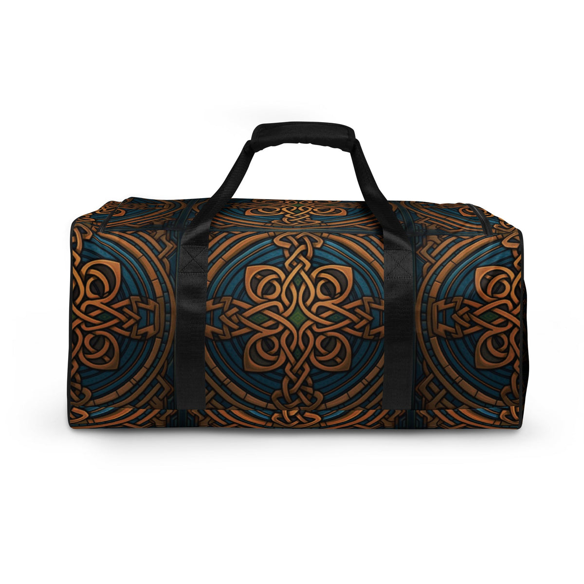 Front Celtic Deep Duffel Bag Duffle #MzKittyz #NikkiDKatArt