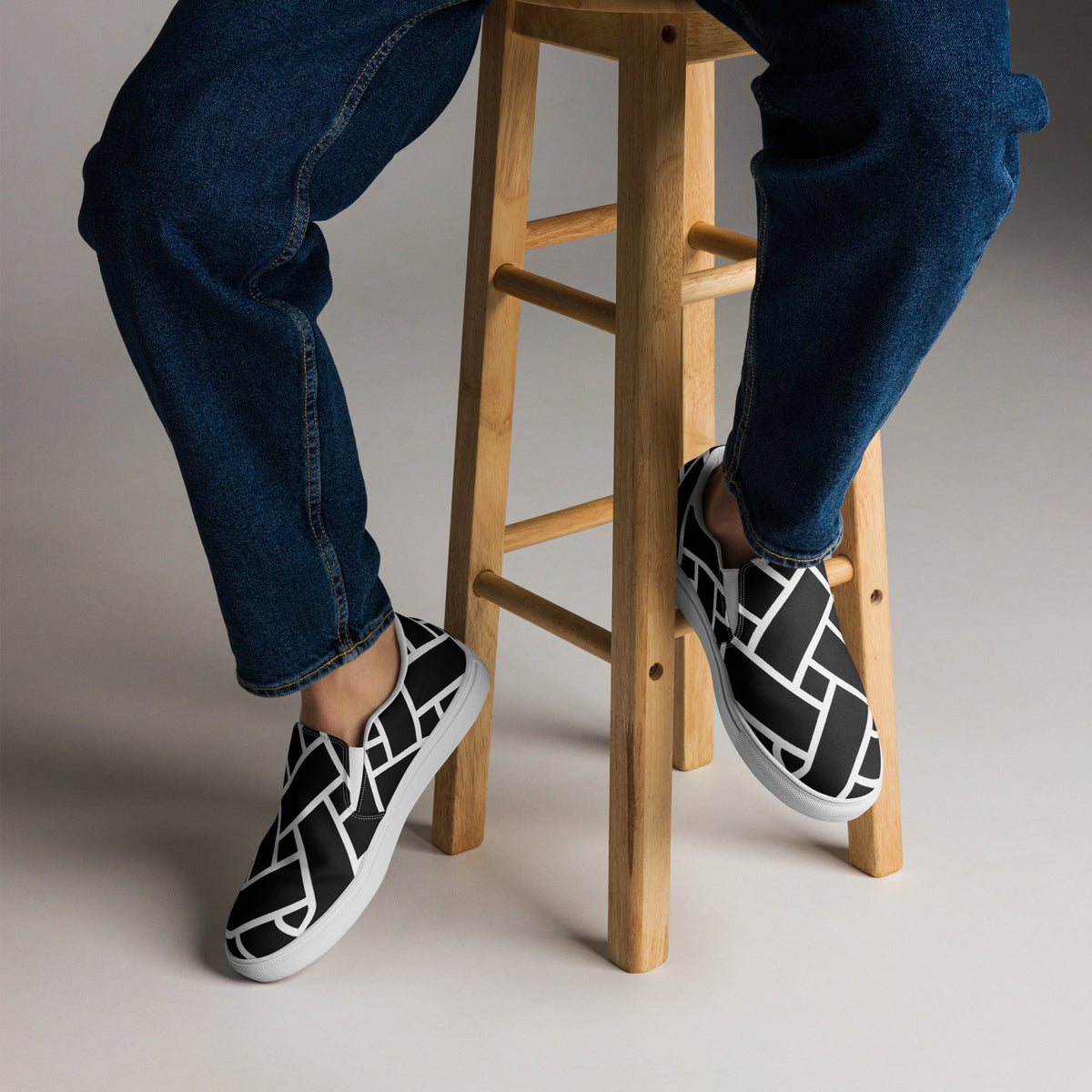 Front Celtic Men’s slip-on canvas shoes Slip On Canvas Shoes #MzKittyz #NikkiDKatArt