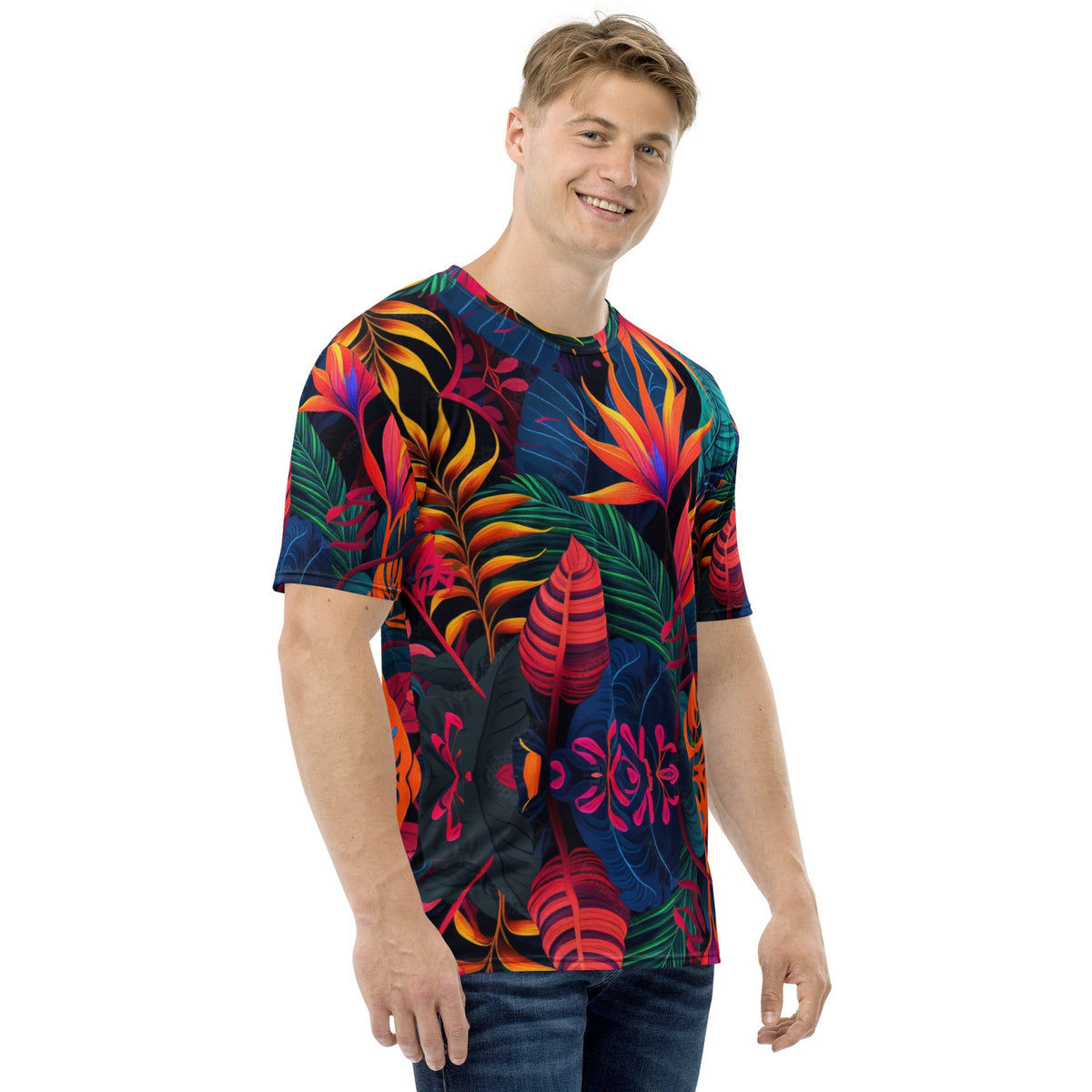 Front Nx Jungle Psych Men's t-shirt #MzKittyz #NikkiDKatArt