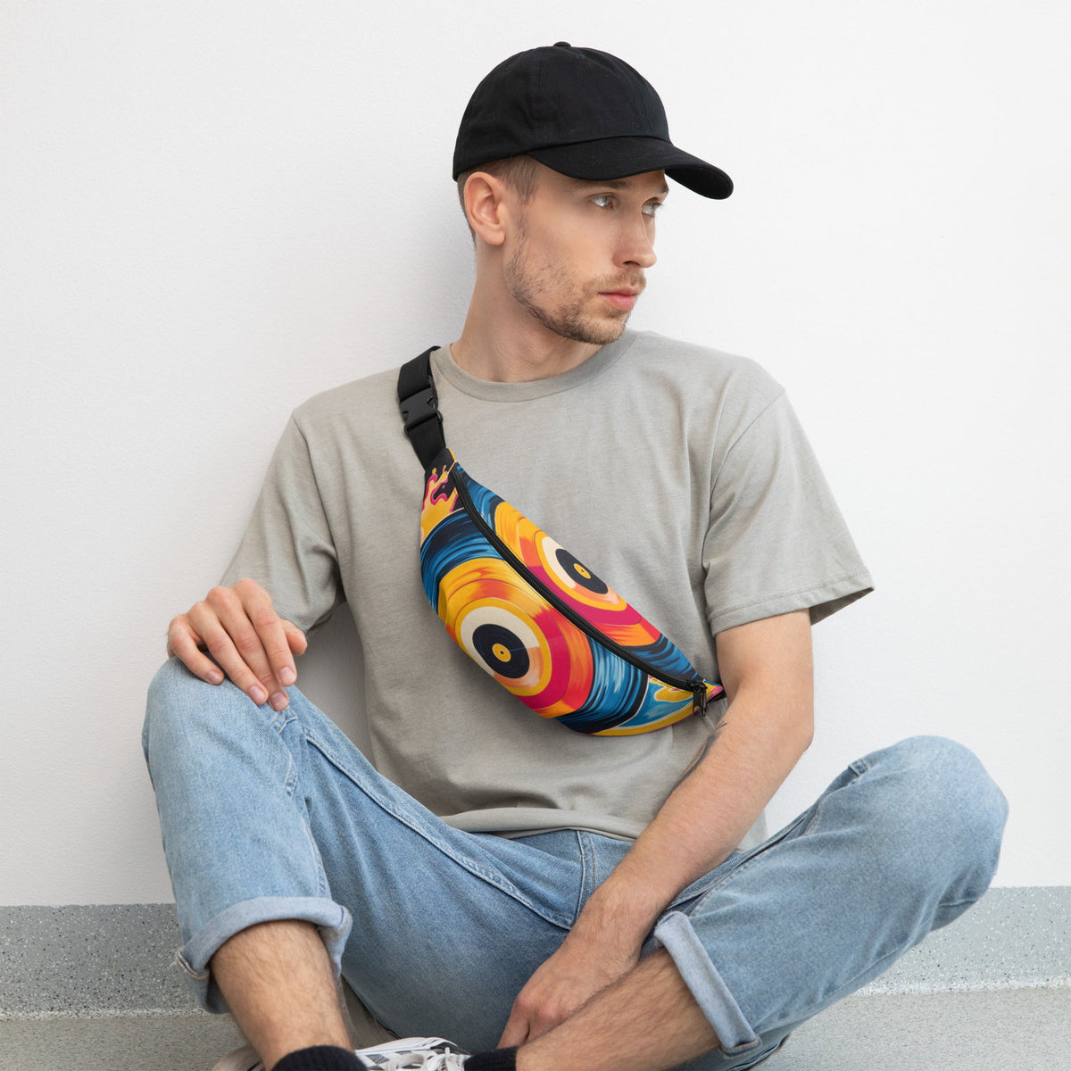 Front NikkiMax Vinyl Record - Pop Life Fanny Pack #MzKittyz #NikkiDKatArt