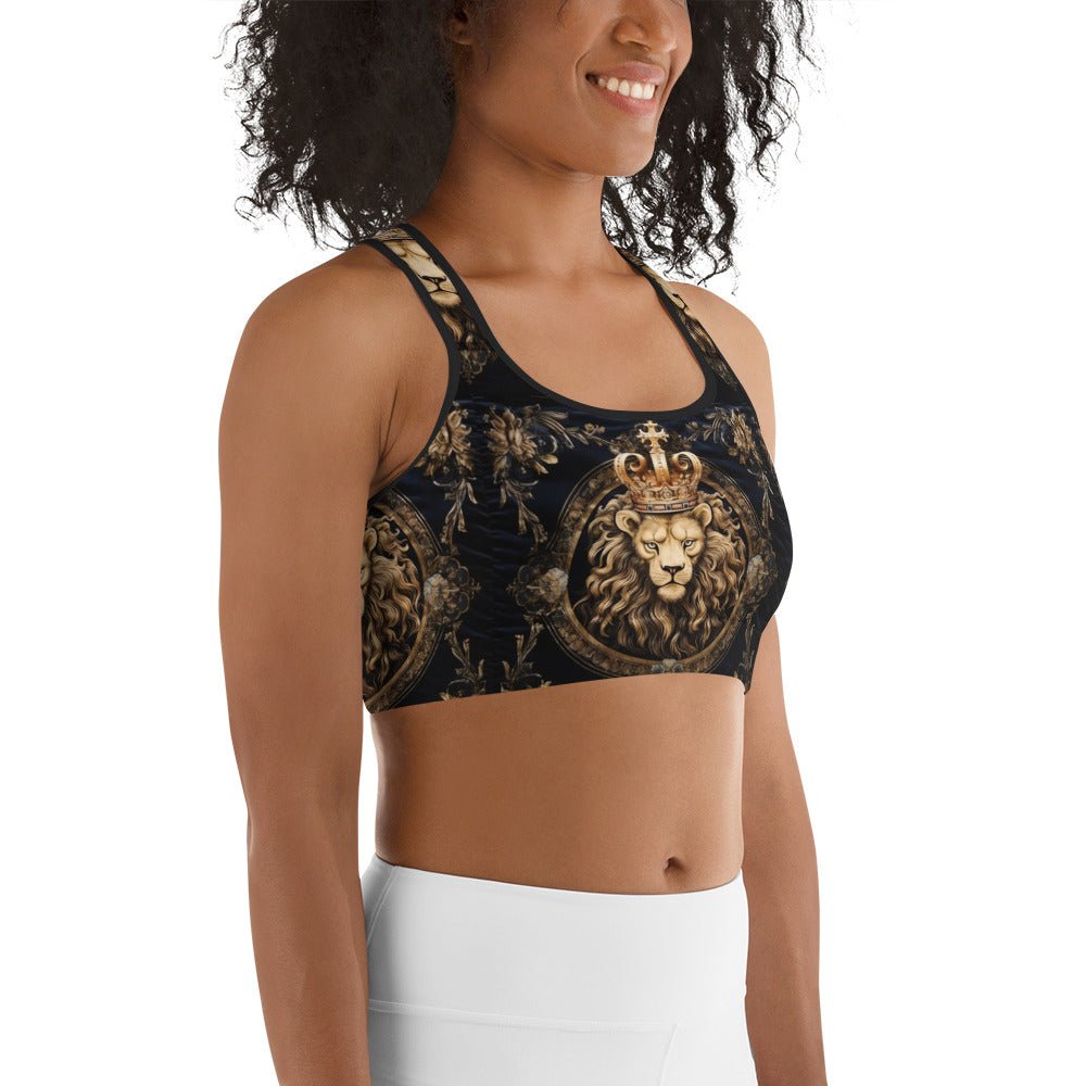 Front Leo the Lion Sports bra Sports Bra #MzKittyz #NikkiDKatArt