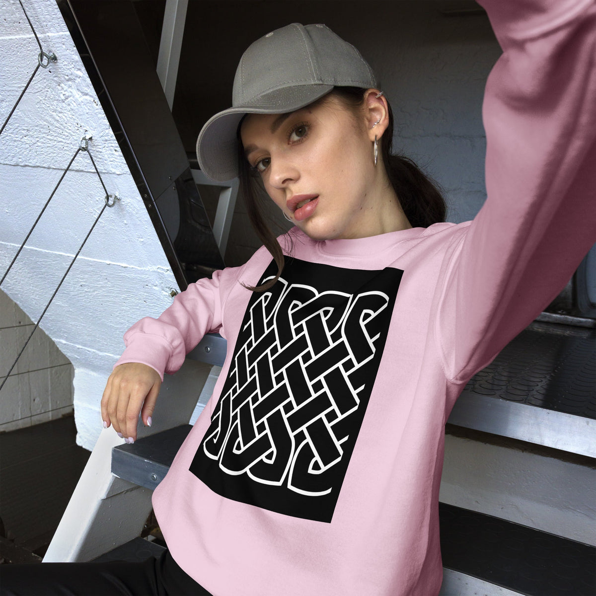 Front Celtic Knot Unisex Sweatshirt Sweatshirt #MzKittyz #NikkiDKatArt