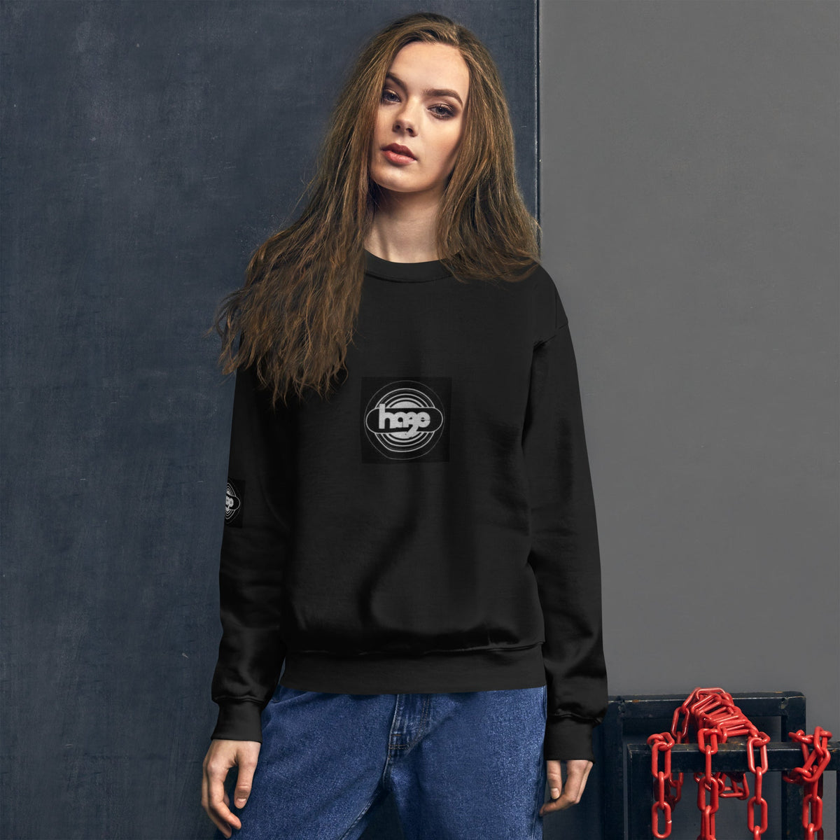 Front haze logo Unisex Sweatshirt Sweatshirt #MzKittyz #NikkiDKatArt