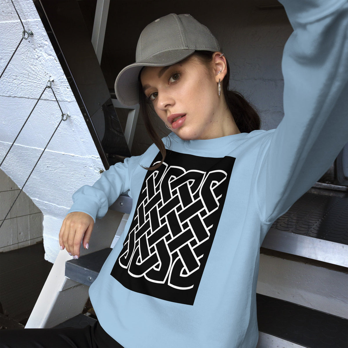 Front Celtic Knot Unisex Sweatshirt Sweatshirt #MzKittyz #NikkiDKatArt