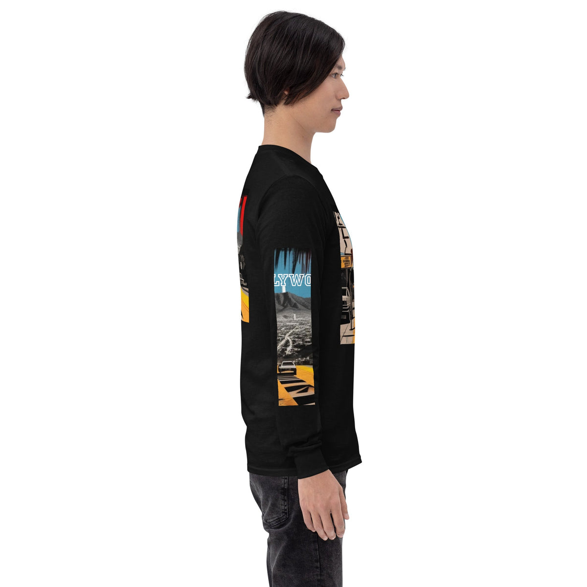 Front Basquiat Hollywood Pop Life Unisex Long Sleeve Shirt Tshirt, LongSleeve #MzKittyz #NikkiDKatArt