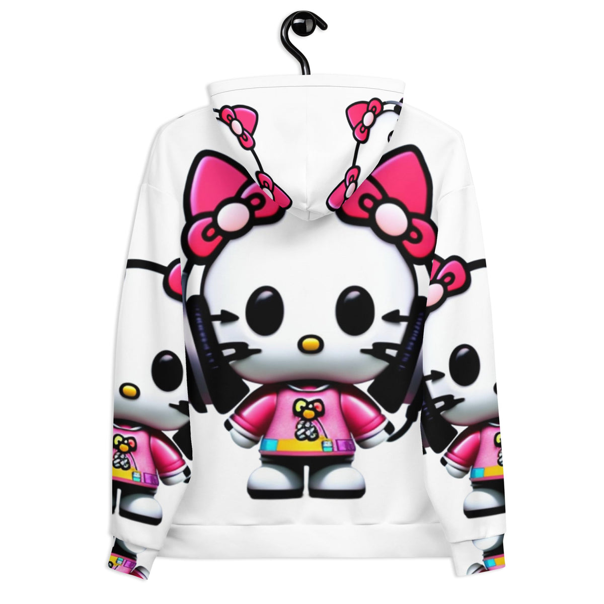 Front Mz Dj Kittyz Pop Unisex Hoodie Hoodie #MzKittyz #NikkiDKatArt