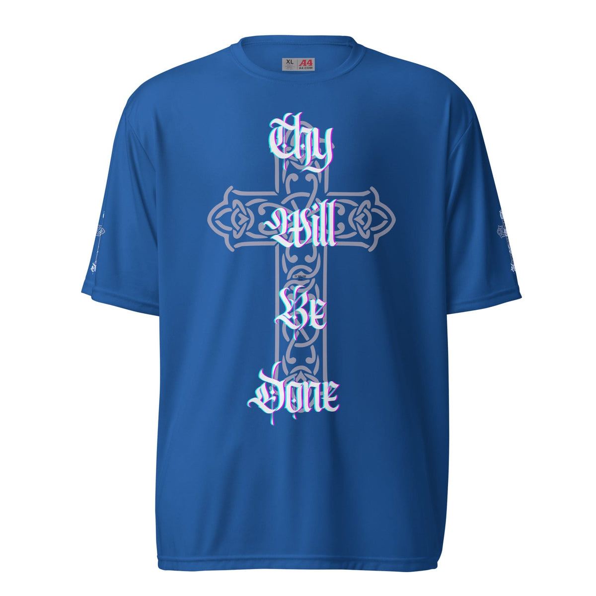 Front 'Thy Will Be Done' Unisex, Moisture wicking, crew neck T-shirt Tshirt, Moisture Wicking #MzKittyz #NikkiDKatArt