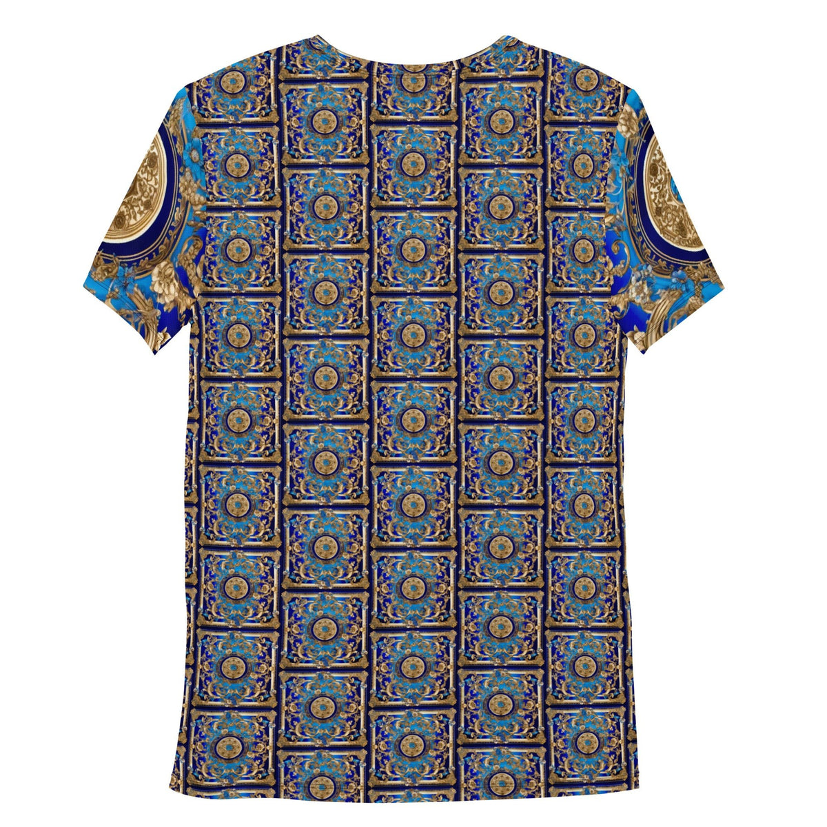 Front Signature Scarf Bleu Men's Athletic T-shirt #MzKittyz #NikkiDKatArt