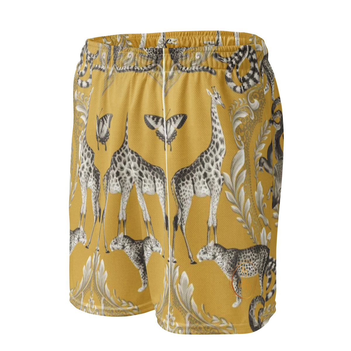 Front Animal Farm Signature Unisex mesh shorts Plus Size up to 6XL #MzKittyz #NikkiDKatArt