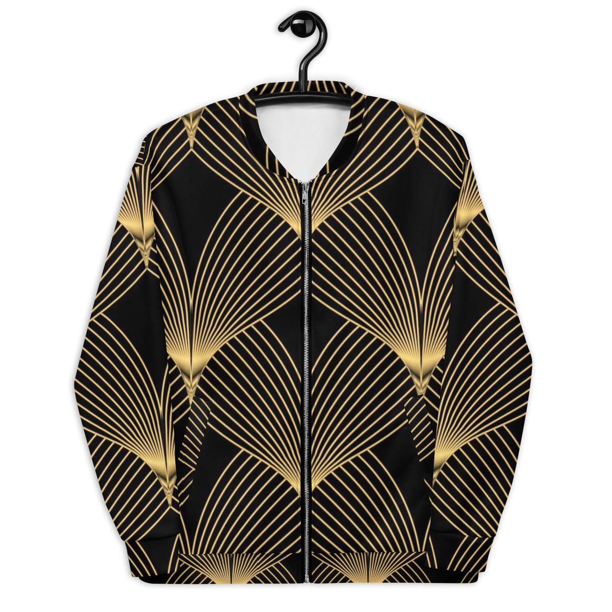 Front Deco Art Signature Unisex Bomber Jacket #MzKittyz #NikkiDKatArt