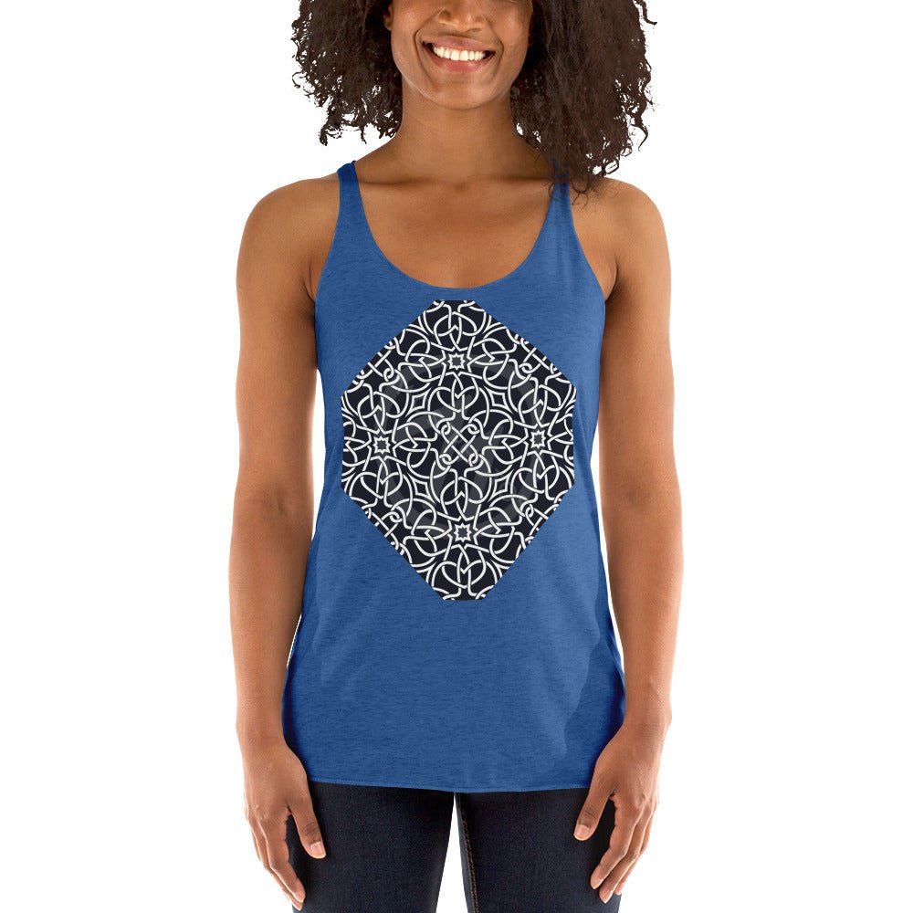 Front Venetian Lace Women's Racerback Tank #MzKittyz #NikkiDKatArt