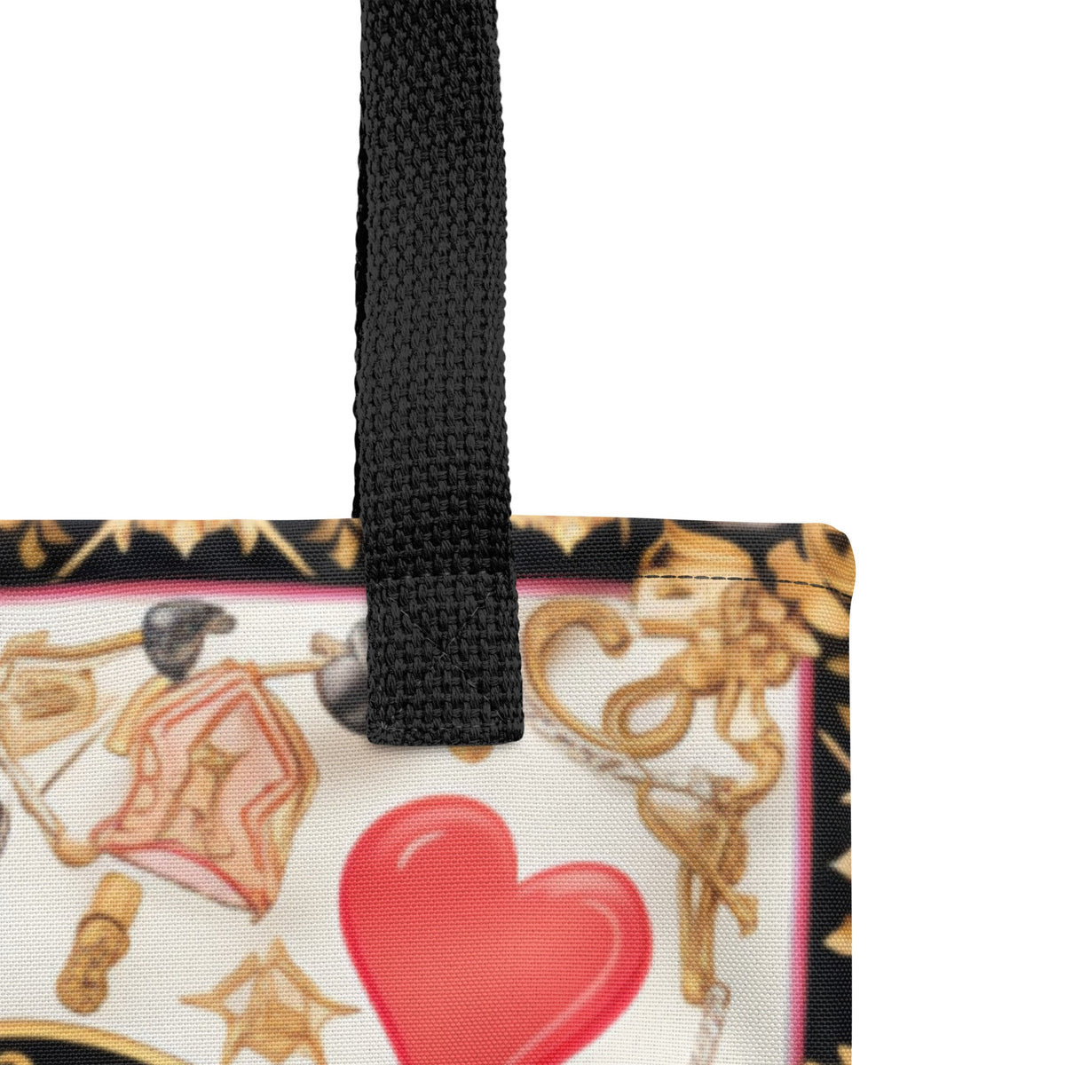 Front Heart Scarf Signature Tote bag Tote #MzKittyz #NikkiDKatArt