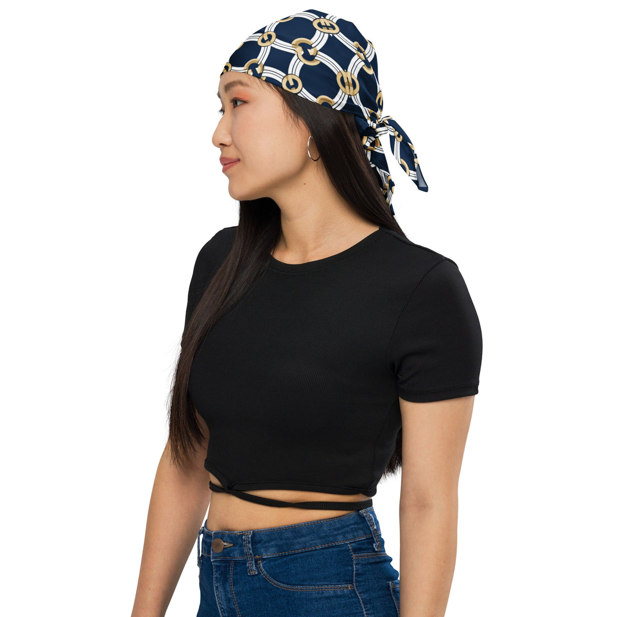 Front Boat Chain One Design - 3sizes- print Bandana - SPF 50+ #MzKittyz #NikkiDKatArt