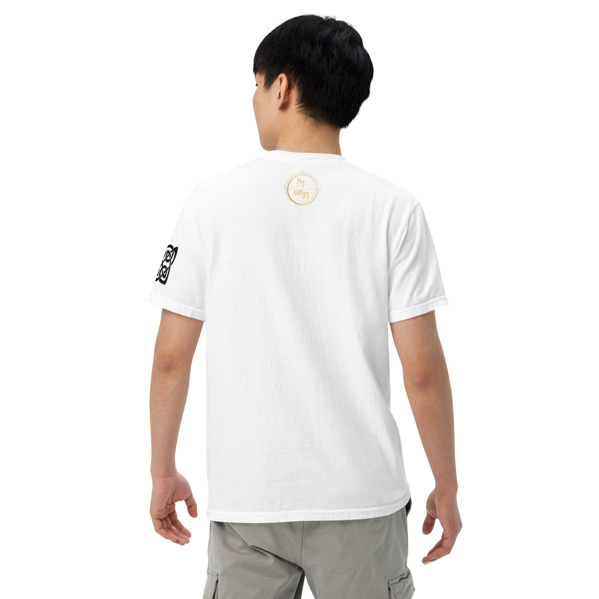 Front Celtic Knot Unisex garment-dyed Heavyweight T-shirt - 100% Cotton - up to 4XL #MzKittyz #NikkiDKatArt