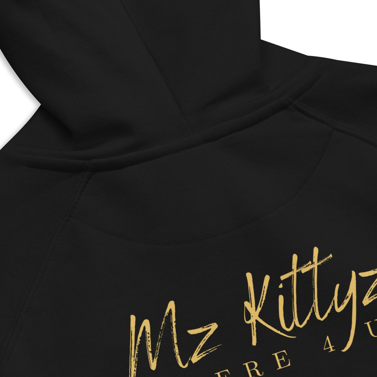 Front Chrome Cross Unisex Eco Raglan Hoodie \ XS to 3XL #MzKittyz #NikkiDKatArt