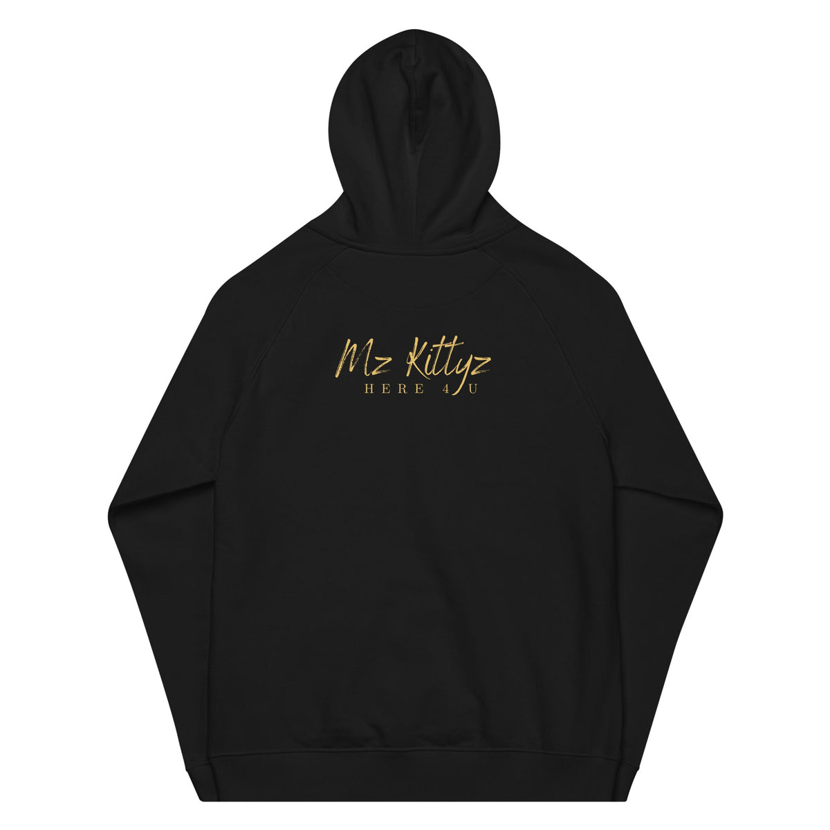Front Chrome Cross Unisex Eco Raglan Hoodie \ XS to 3XL #MzKittyz #NikkiDKatArt