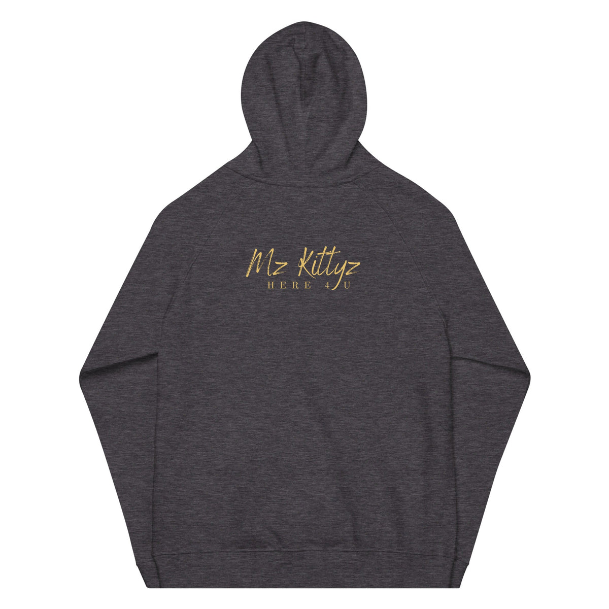 Front Chrome Cross Unisex Eco Raglan Hoodie \ XS to 3XL #MzKittyz #NikkiDKatArt