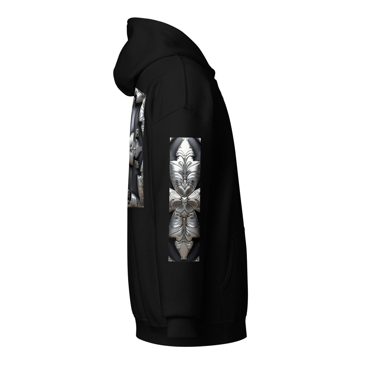 Front Chrome Cross Unisex Heavy Blend Zip Hoodie | Sizes Up to 5XL #MzKittyz #NikkiDKatArt