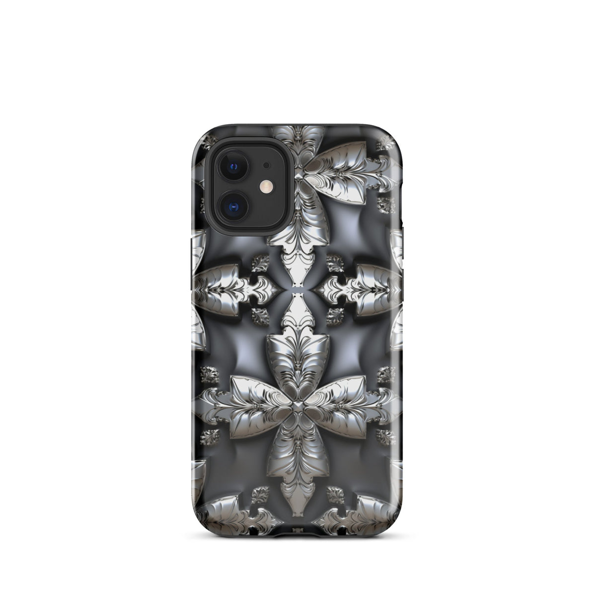 Front Chrome Crosses Tough Case for iPhone® Tough, iPhone #MzKittyz #NikkiDKatArt