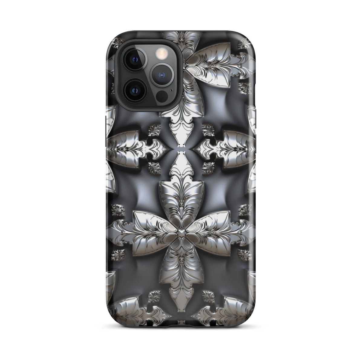 Front Chrome Crosses Tough Case for iPhone® Tough, iPhone #MzKittyz #NikkiDKatArt