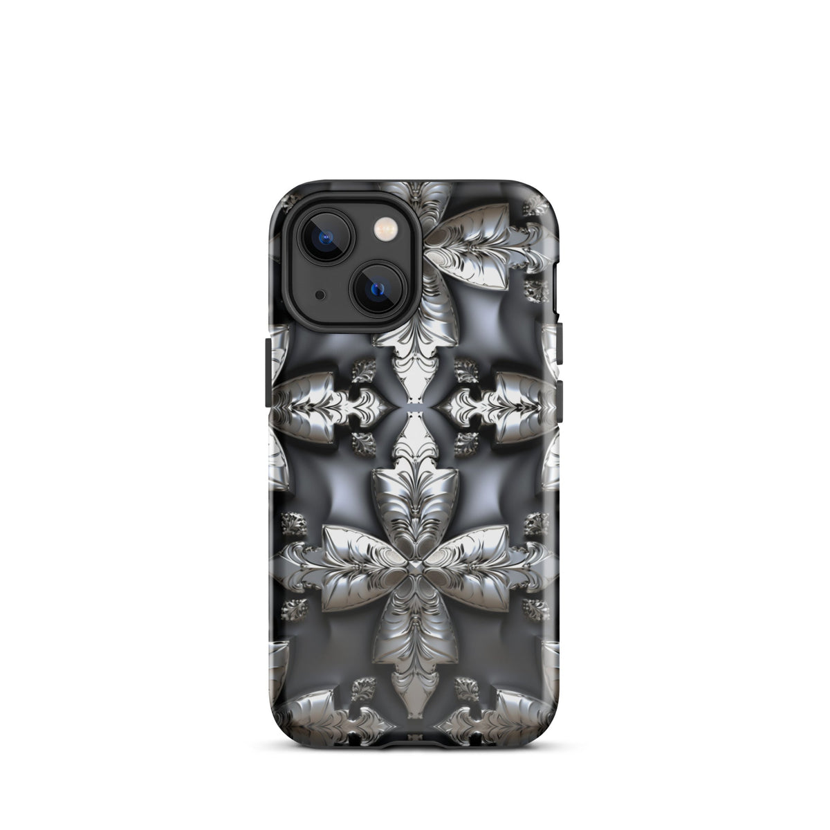 Front Chrome Crosses Tough Case for iPhone® Tough, iPhone #MzKittyz #NikkiDKatArt