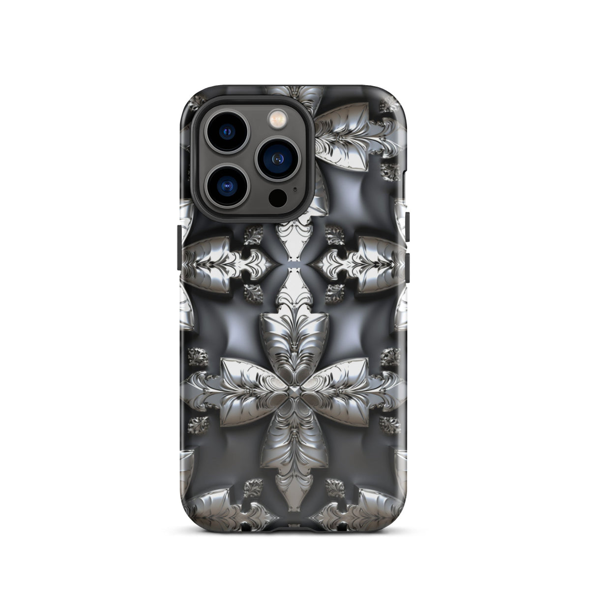 Front Chrome Crosses Tough Case for iPhone® Tough, iPhone #MzKittyz #NikkiDKatArt