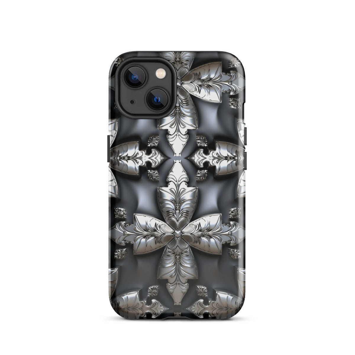 Front Chrome Crosses Tough Case for iPhone® Tough, iPhone #MzKittyz #NikkiDKatArt