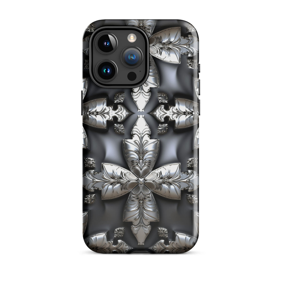 Front Chrome Crosses Tough Case for iPhone® Tough, iPhone #MzKittyz #NikkiDKatArt