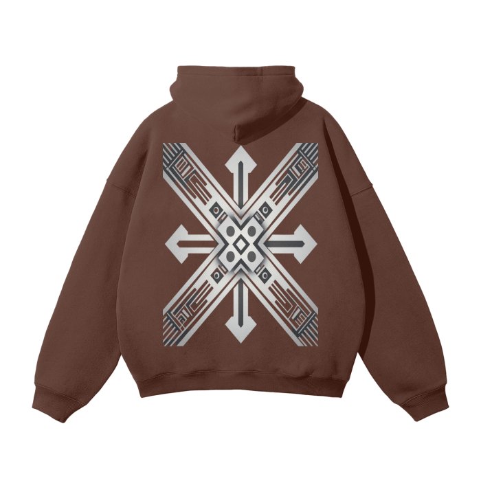 Front Chrome Trax Ltd. Design - Unisex Oversized Streetwear Fleece Hoodie Hoodie - Oversized - Streetwear #MzKittyz #NikkiDKatArt