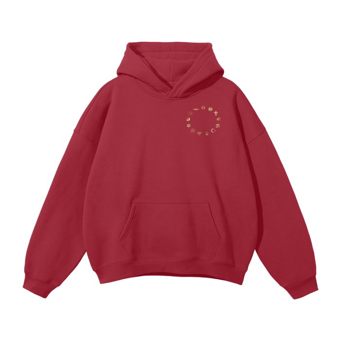 Front Chrome Trax Ltd. Design - Unisex Oversized Streetwear Fleece Hoodie Hoodie - Oversized - Streetwear #MzKittyz #NikkiDKatArt