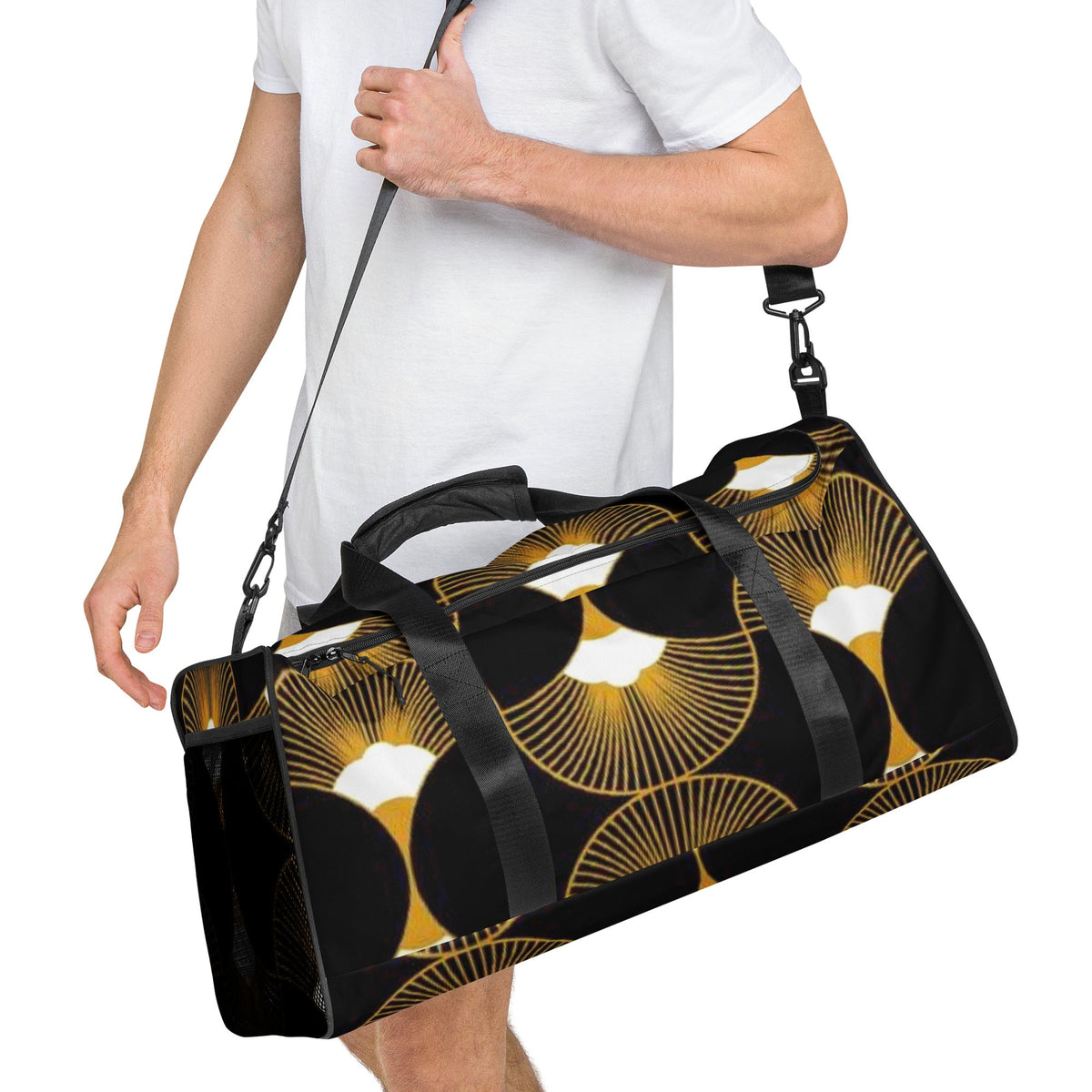Front Deco Art Fan Design - Duffle Bag #MzKittyz #NikkiDKatArt