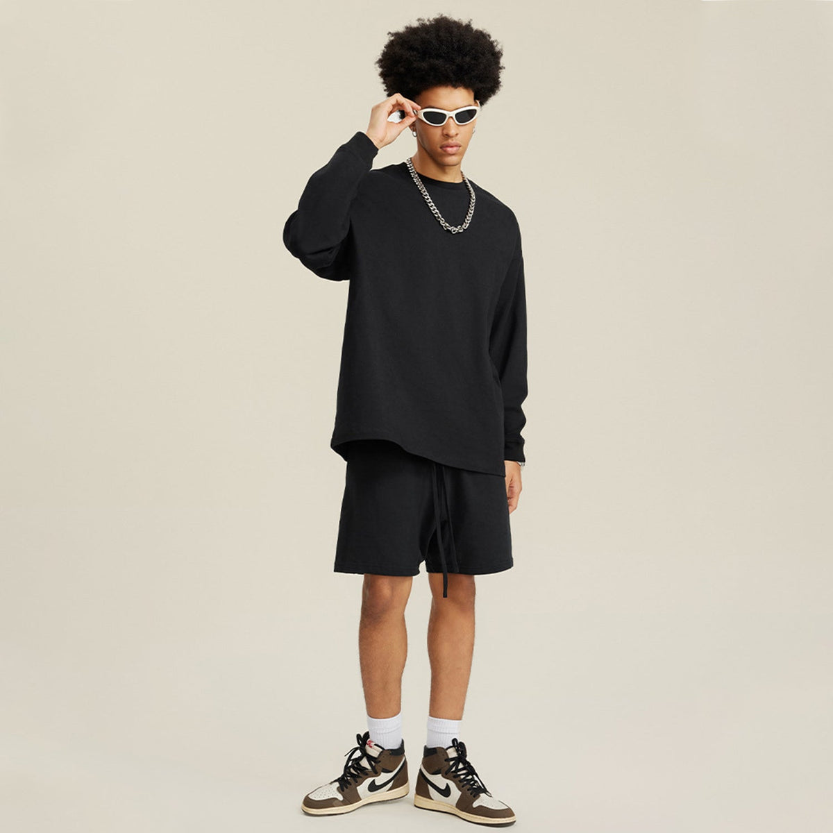 Front Blank I Do Massage, Streetwear Unisex 305G FOG 100% Cotton Black, Long Sleeve Tee Tshirt, LongSleeve, Unisex #MzKittyz
