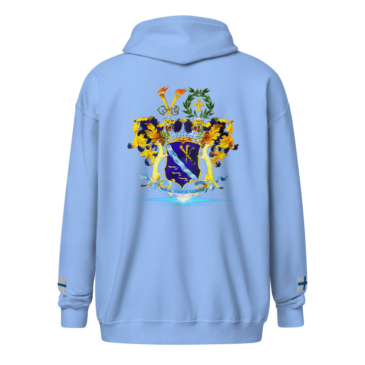 Front Koskinen Family Crest Unisex Heavy Blend Zip Hoodie Hoodie #MzKittyz #NikkiDKatArt
