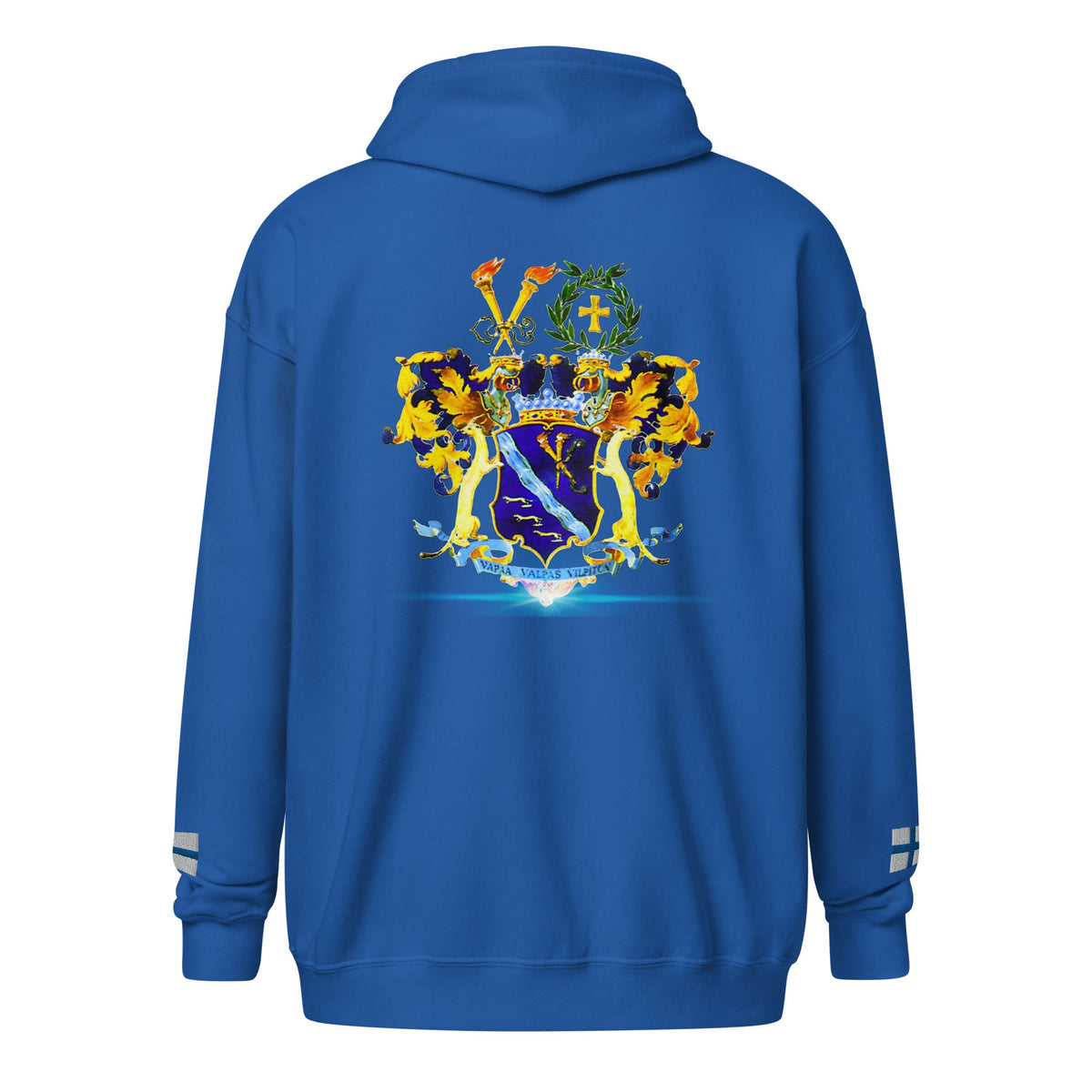Front Koskinen Family Crest Unisex Heavy Blend Zip Hoodie Hoodie #MzKittyz #NikkiDKatArt