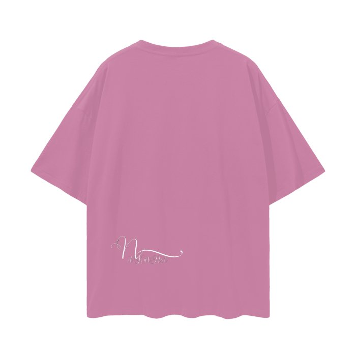 Front Mz Kittyz V-Day Heart Design - Streetwear Unisex 100% Cotton Loose Basic Tee - up to 2XL - 100% Cotton #MzKittyz #NikkiDKatArt
