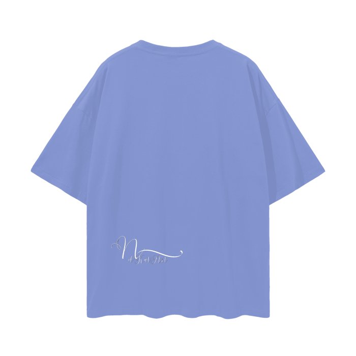 Front Mz Kittyz V-Day Heart Design - Streetwear Unisex 100% Cotton Loose Basic Tee - up to 2XL - 100% Cotton #MzKittyz #NikkiDKatArt