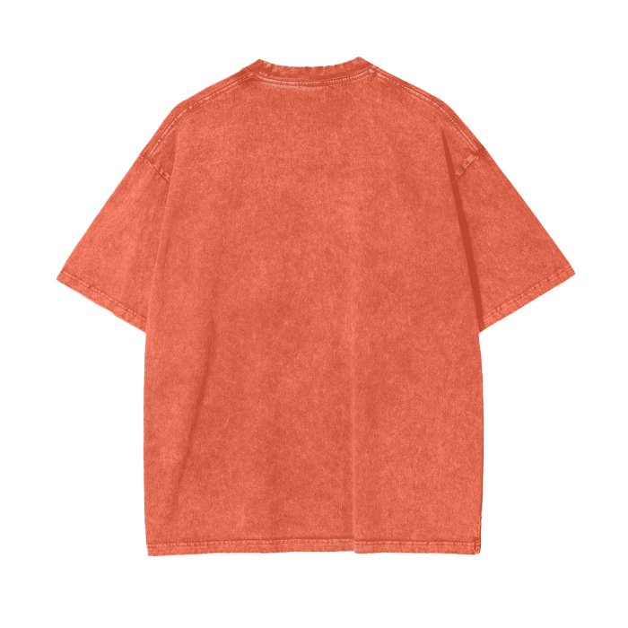 Back Streetwear Unisex Oversized Snow Wash T-Shirt #MzKittyz #NikkiDKatArt