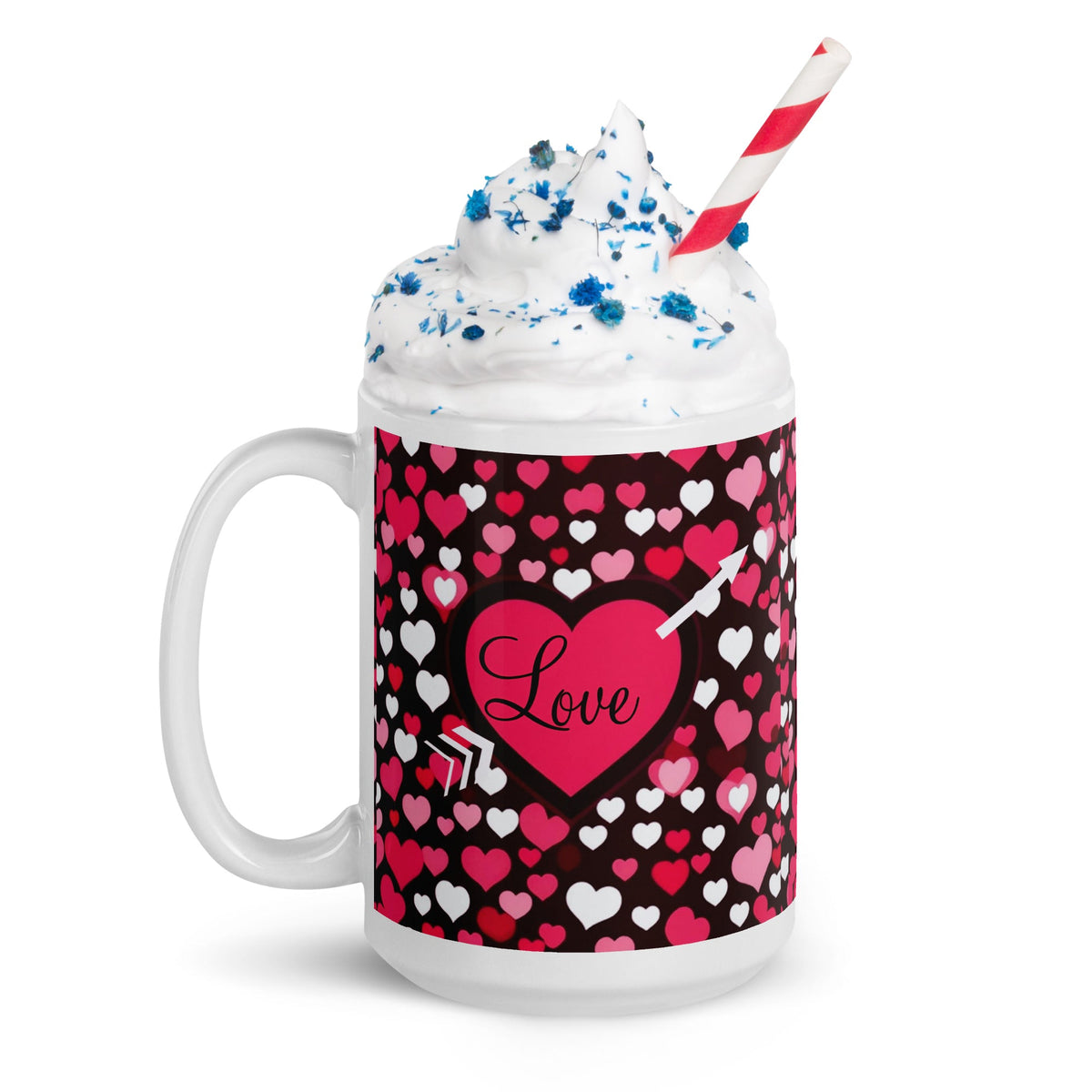 Front White glossy mug #MzKittyz #NikkiDKatArt